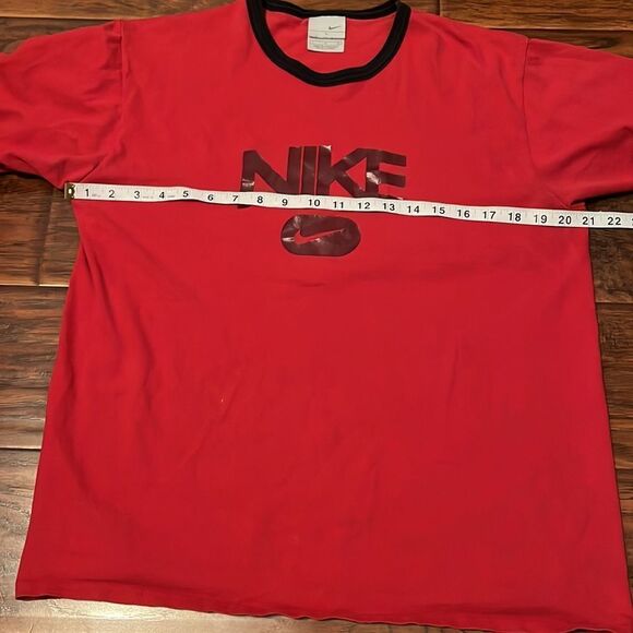Y2K Nike Red & Black Ringer Shirt - Picture 5 of 12